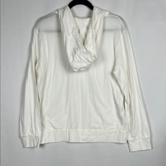 Sofra Women's White Zip-Up Hoodie - Picture 8 of 12